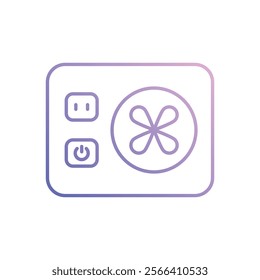 Power Supply icon. Computer hardware icon design. vector graphic