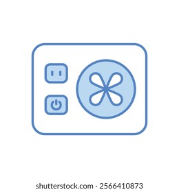 Power Supply icon. Computer hardware icon design. vector graphic