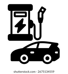 Power Supply Icon Element For Design
