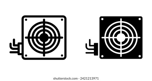 Power Supply Icon. for mobile concept and web design. vector illustration