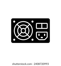 power supply icon vector design template simple and clean