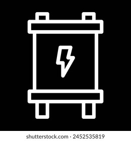 power supply icon vector outline