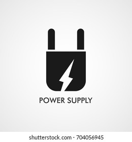 Power Supply Logo Vector Template Design