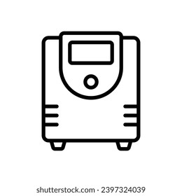 fuente de alimentación Plantilla de diseño de vectores de iconos de UPS simple y limpia