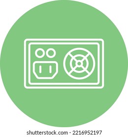 power supply Vector icon which is suitable for commercial work and easily modify or edit it
