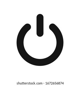 power swift vector icon, on off symbol