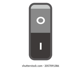 Power switch for fluorescent lamp.　Vector illustration.