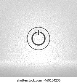 Power switch icon. Flat design vector style.