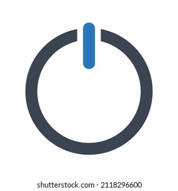Power switch icon.push (vector illustration)
