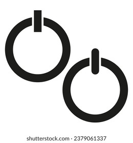 Power symbol. Power button icon. Vector illustration. EPS 10.