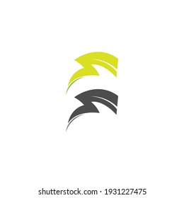 Icono de símbolo de potencia Iluminación diseño de imagen vectorial