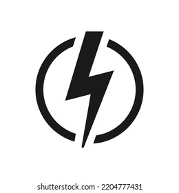 Power Symbol, Lightning Power icon vector illustration