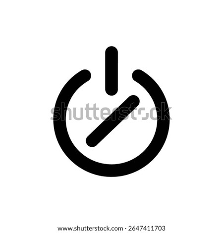 Power symbol with slash representing power off or disable function