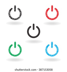 Power symbol, Vector illustration