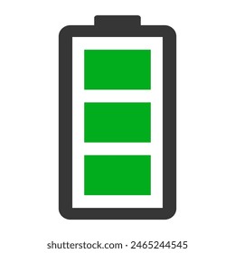 Power technology icon, battery web shape design, energy level vector illustration .