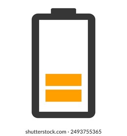 Power technology icon, battery web shape design, energy level vector illustration .