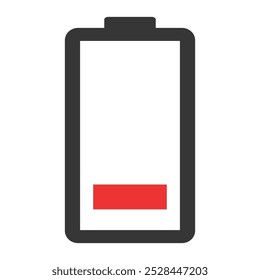 Power technology icon, battery web shape design, energy level vector illustration .