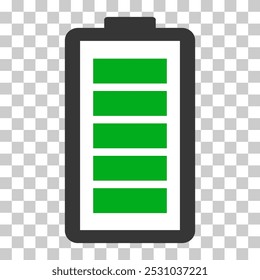 Ícone de tecnologia de energia, design da forma da web da bateria, ilustração do vetor de nível de energia .