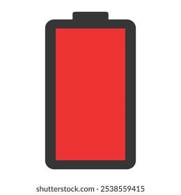Icono de tecnología de energía, diseño de forma de Web de batería, Ilustración vectorial de nivel de energía .