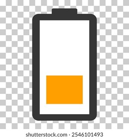 Icono de tecnología de energía, diseño de forma de Web de batería, Ilustración vectorial de nivel de energía .