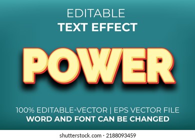 Power Text Effect, Easy To Edit