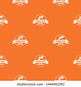 Power tool car pattern vector orange for any web design best