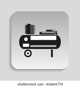 Power tool. Compressor. Vector icon.