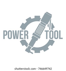 Power tool factory logo. Simple illustration of power tool factory vector logo for web