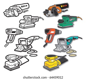 Power tool icons - three