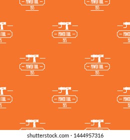 Power tool pattern vector orange for any web design best