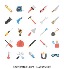
Power Tools Flat Vector Icons
