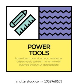 POWER TOOLS ICON CONCEPT