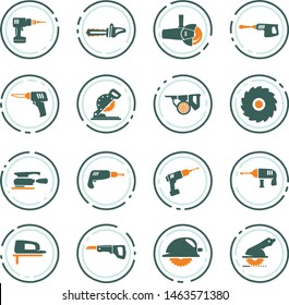 Power tools icon set for web sites and user interface