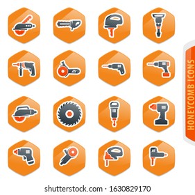 Power tools icon set for web sites and user interface