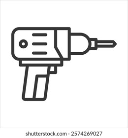 Power Tools Icon Vector Illustration Outline