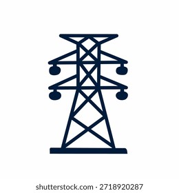 Torre de potência animada 2D para visuais de infraestrutura de eletricidade. Ideal para vídeos de distribuição de energia, explicadores de rede de energia e conceitos de utilidade.