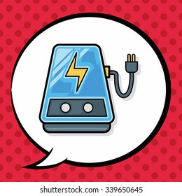 power transformer doodle, speech bubble