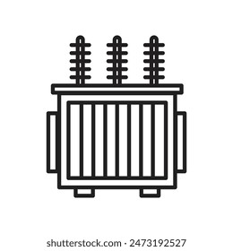 Power Transformer Icon Perfect for Utility and Electrical Engineering Projects