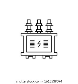 power transformer line icon. Elements of energy illustration icons. Signs, symbols can be used for web, logo, mobile app, UI, UX