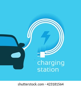 Power vector design, electric car charging station