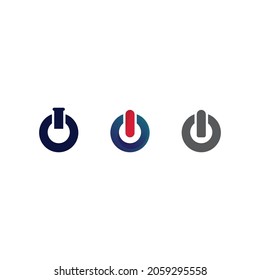the power vector, flash ogo and thunderbolt and icon electricity illustration template design 