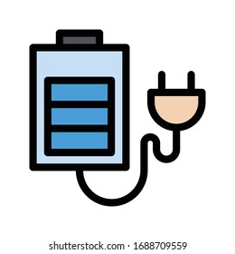 power vector flat color icon 