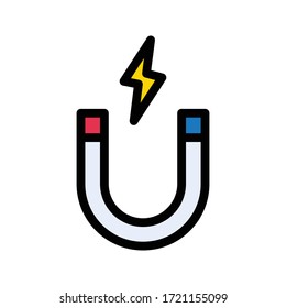 power vector flat color icon 