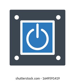 power vector glyph color icon 