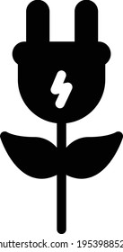 power vector glyph flat icon