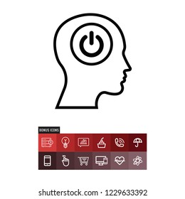 Power vector icon