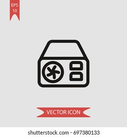 Power vector icon, illustration symbol