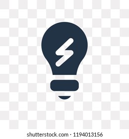 power vector icon isolated on transparent background, power transparency concept can be used web and mobile