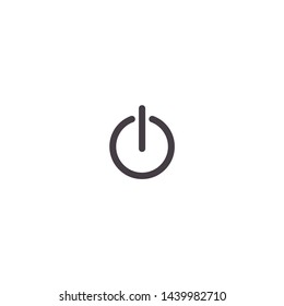 Power Vector icon . Lorem Ipsum Illustration design