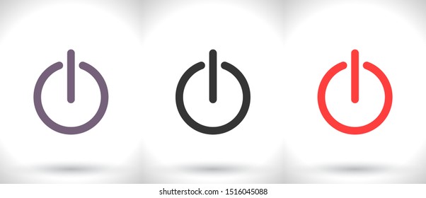 Power Vector icon . Lorem Ipsum Illustration design